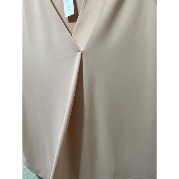 Ann Taylor Factory Blush V Neck Blouse Womens Medium 3/4 Sleeve NWT - Picture 5 of 13